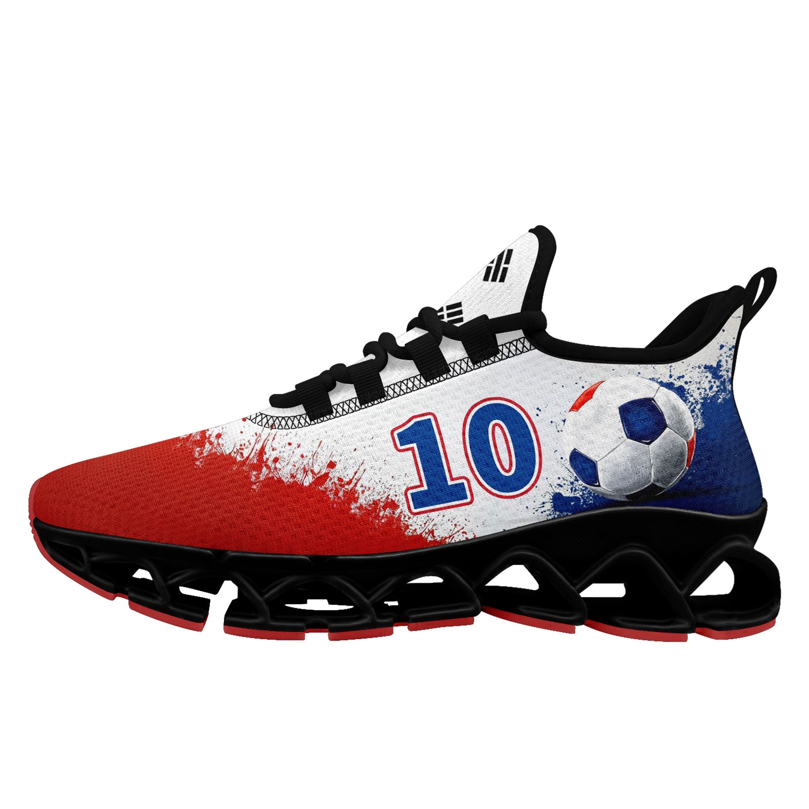 Custom South Korea 2026 World Cup Sneakers DIY Country Flag Running Shoes Lightweight Sport Shoes Gift for Football Fans Personalized Team Name and Logo FN003XD-F009063-5