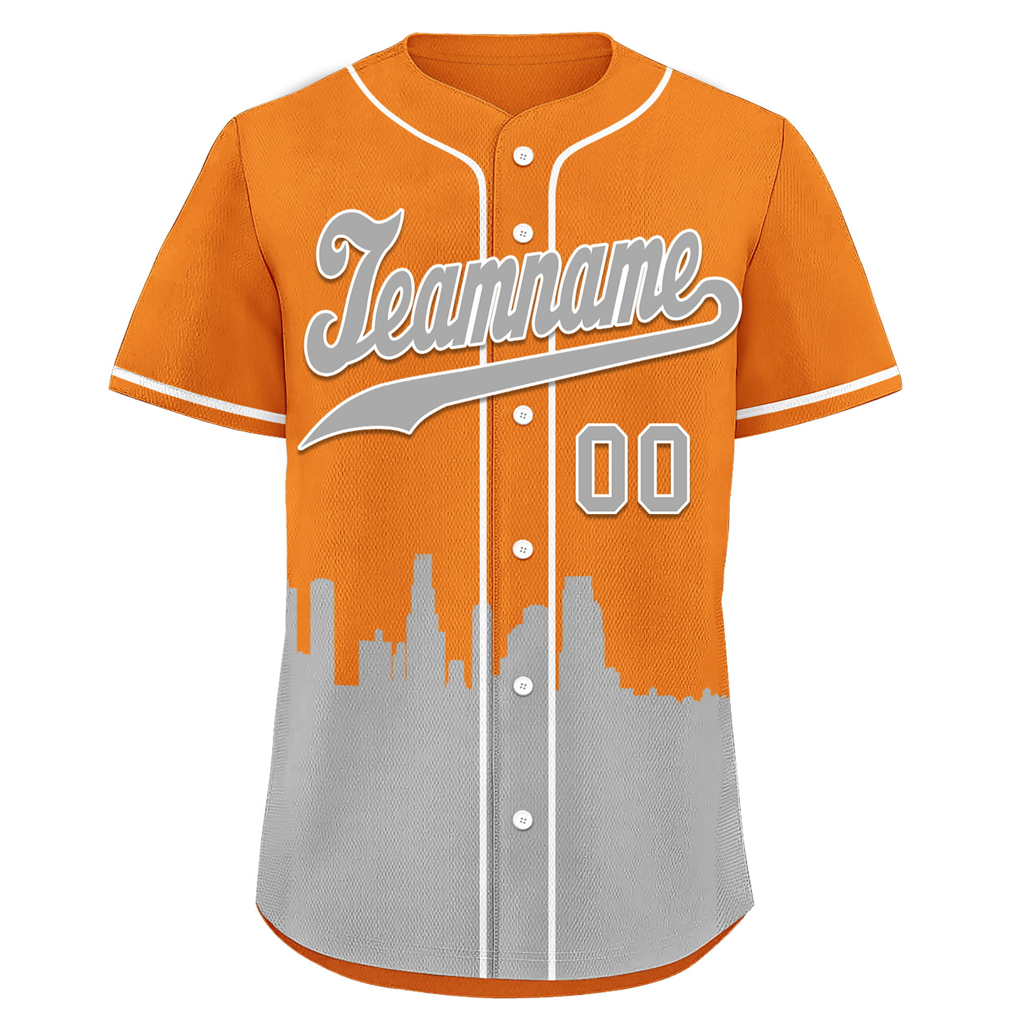 Custom Orange Gray City Edition Personalized Authentic Baseball Jersey BSBJ01-D017131