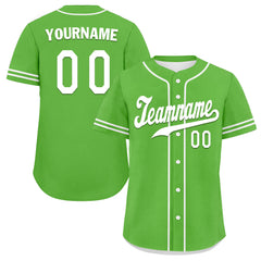 Custom Green Classic Style White Personalized Authentic Baseball Jersey UN002-bd0b00d8-be