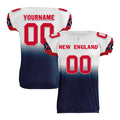 Custom Blue White Red Fade Fashion New England High-Performance American Football Jersey FBJ06-D020252-26