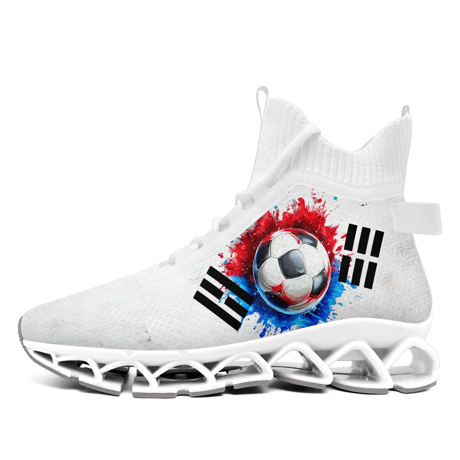 Custom South Korea 2026 World Cup Sneakers DIY Country Flag Running Shoes Lightweight Sport Shoes Gift for Football Fans Personalized Team Name and Logo FN029XD-F009084-2