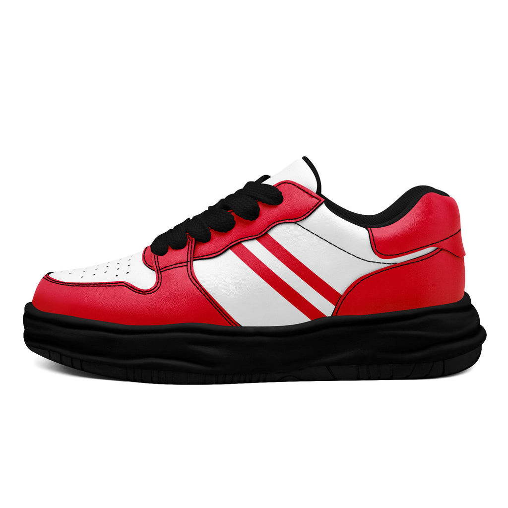 Custom Red White Kansas City Shoes Personalized Sneaker FN032-D020389-18