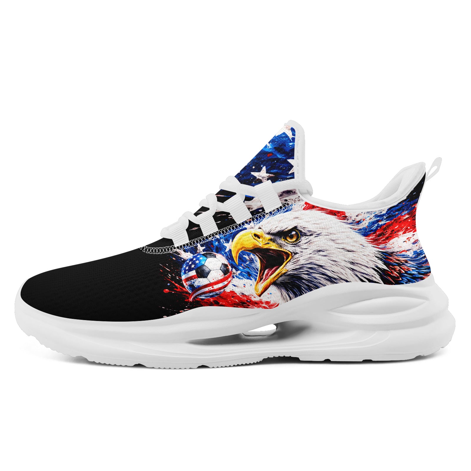 Custom United States 2026 World Cup Sneakers DIY Country Flag Running Shoes Lightweight Sport Shoes Gift for Football Fans Personalized Team Name and Logo FN079-F018033-3