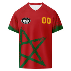 Custom Morocco 2026 World Cup Football Shirt Customized Soccer Jersey for Fans Add Your Name & Number FZ190-F009117-1