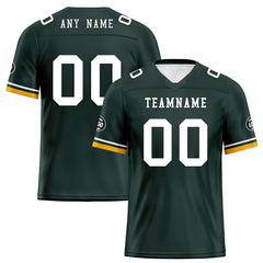 Custom Green Green Bay Personalized Authentic Football Jersey FBJ02-D020263-13