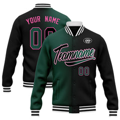 Custom Gradient Fashion Jacket Bomber Full-Snap Varsity Letterman Personalized Jacket FZ005-D028016-7