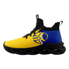 Custom Yellow Blue California MaxSoul Shoes and Hat Combo Offer Personalized Combo ZH-D028017-8