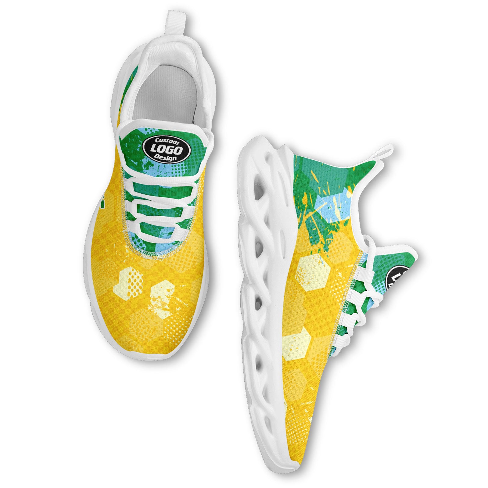 Custom 2026 World Cup Brazil Sneakers DIY Country Flag Running Shoes Lightweight Sport Shoes Gift for Football Fans Personalized Team Name and Logo FN003-F027085-3
