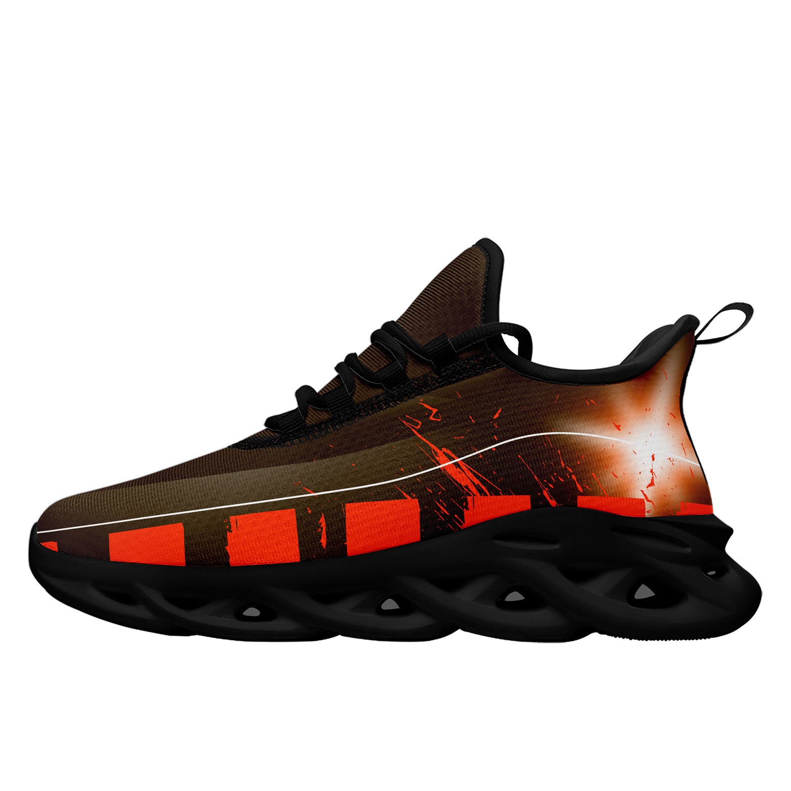 Custom Orange Brown Cleveland Maxsoul Shoes Personalized Sneaker FN003-D020260-8