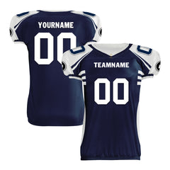 Custom Blue White Texas High-Performance American Football Jersey FBJ06-D023001-9