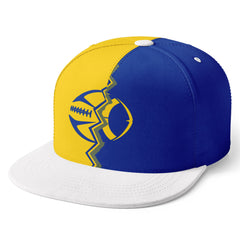 Custom Yellow Blue California Hat Sport Design Cap Stitched Adjustable Personalized PR067B-D028017-8