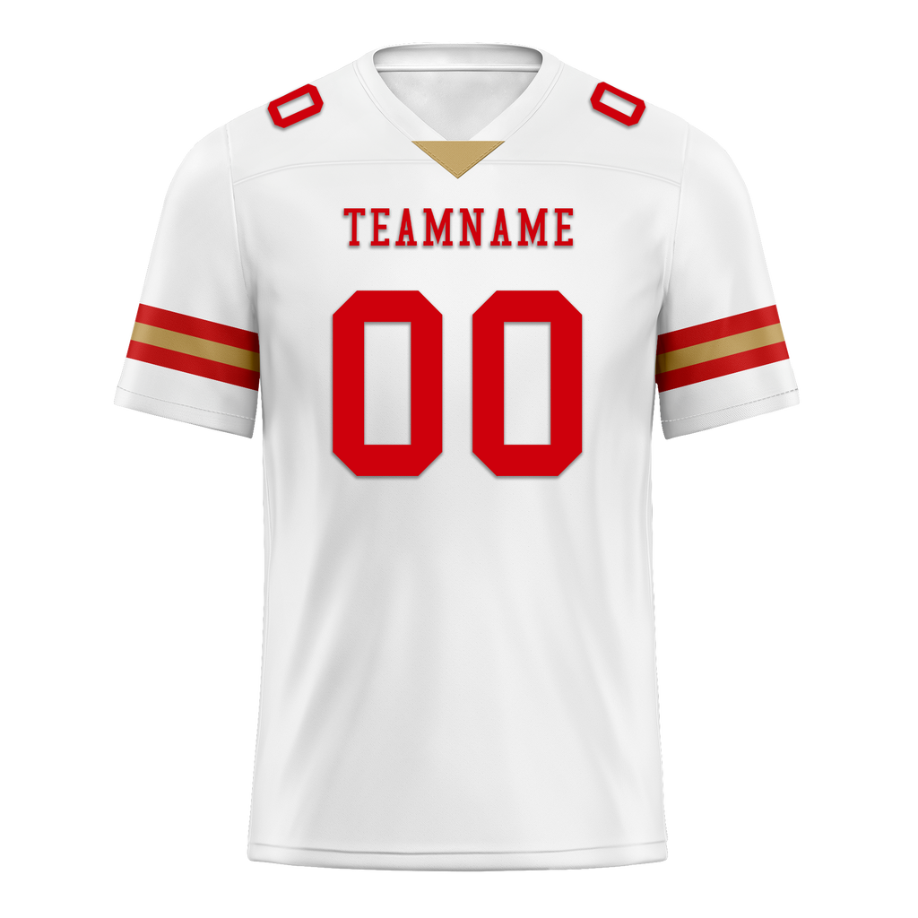 Custom White Classic Style Personalized Authentic Football Jersey FBJ02-bd0a70ac
