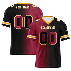 Custom Red Black Arizona Personalized Authentic Football Jersey FBJ02-D028017-1