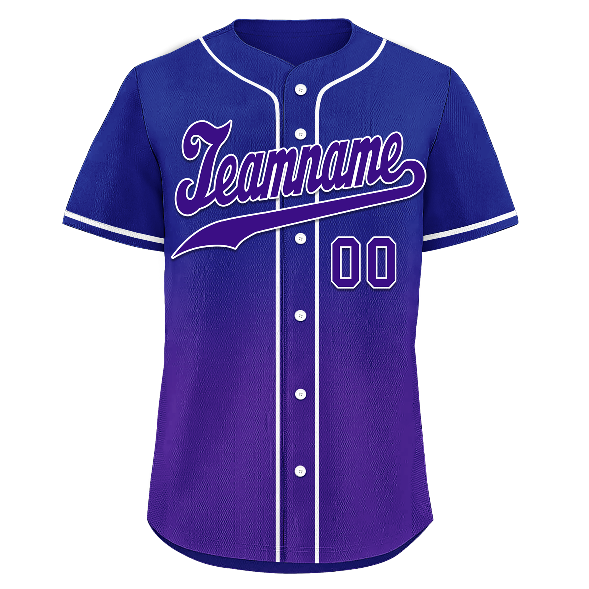 Custom Blue Purple Fade Fashion Personalized Authentic Baseball Jersey BSBJ01-D0a70ea