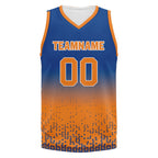 Custom Blue Orange Fade Fashion Sports Uniform Basketball Jersey BBJ01-D020102-3
