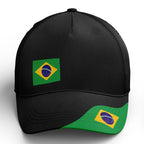 Personalized 2026 Brazil Soccer Fan Hat - Add Your Name & Design Custom 2026 Football Tournament Hat YW061-F027074-3
