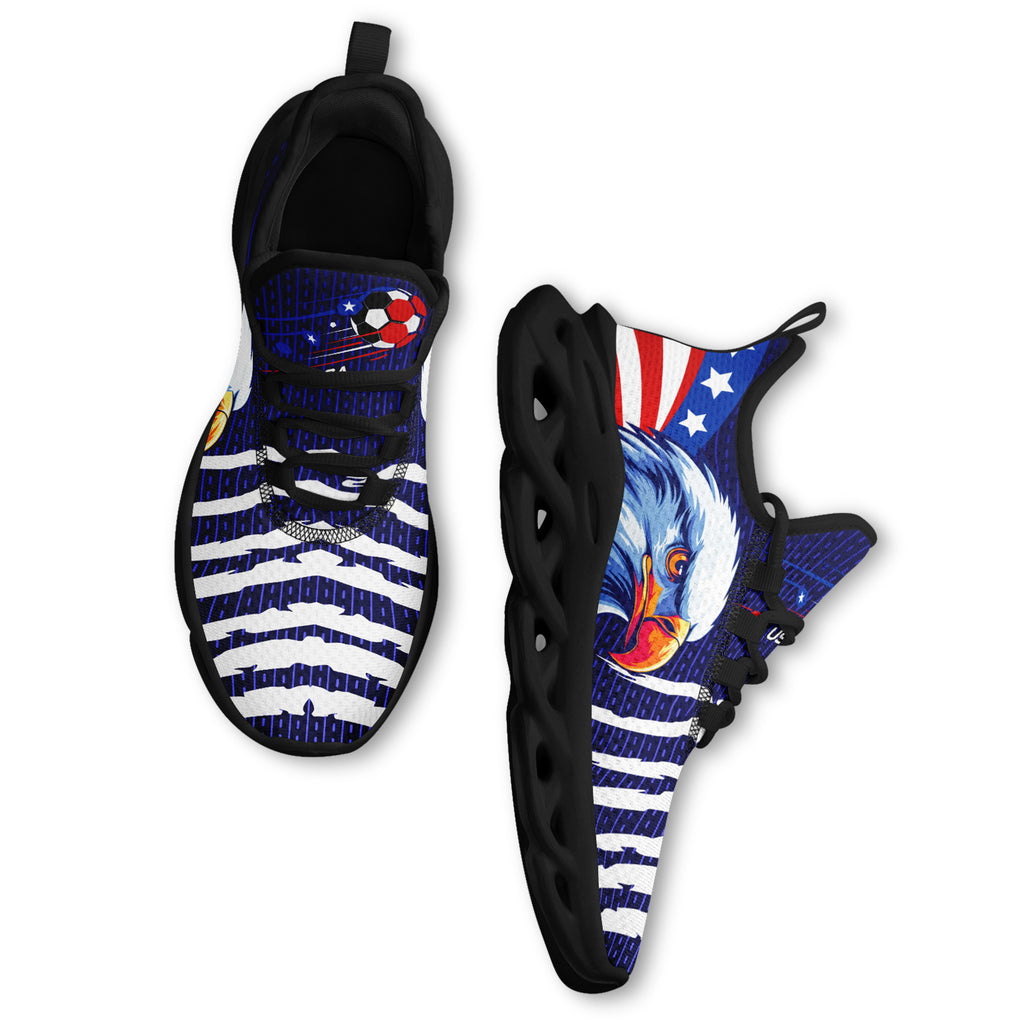 Custom United States 2026 World Cup Sneakers DIY Country Flag Running Shoes Lightweight Sport Shoes Gift for Football Fans Personalized Team Name and Logo FN003-F018032-1