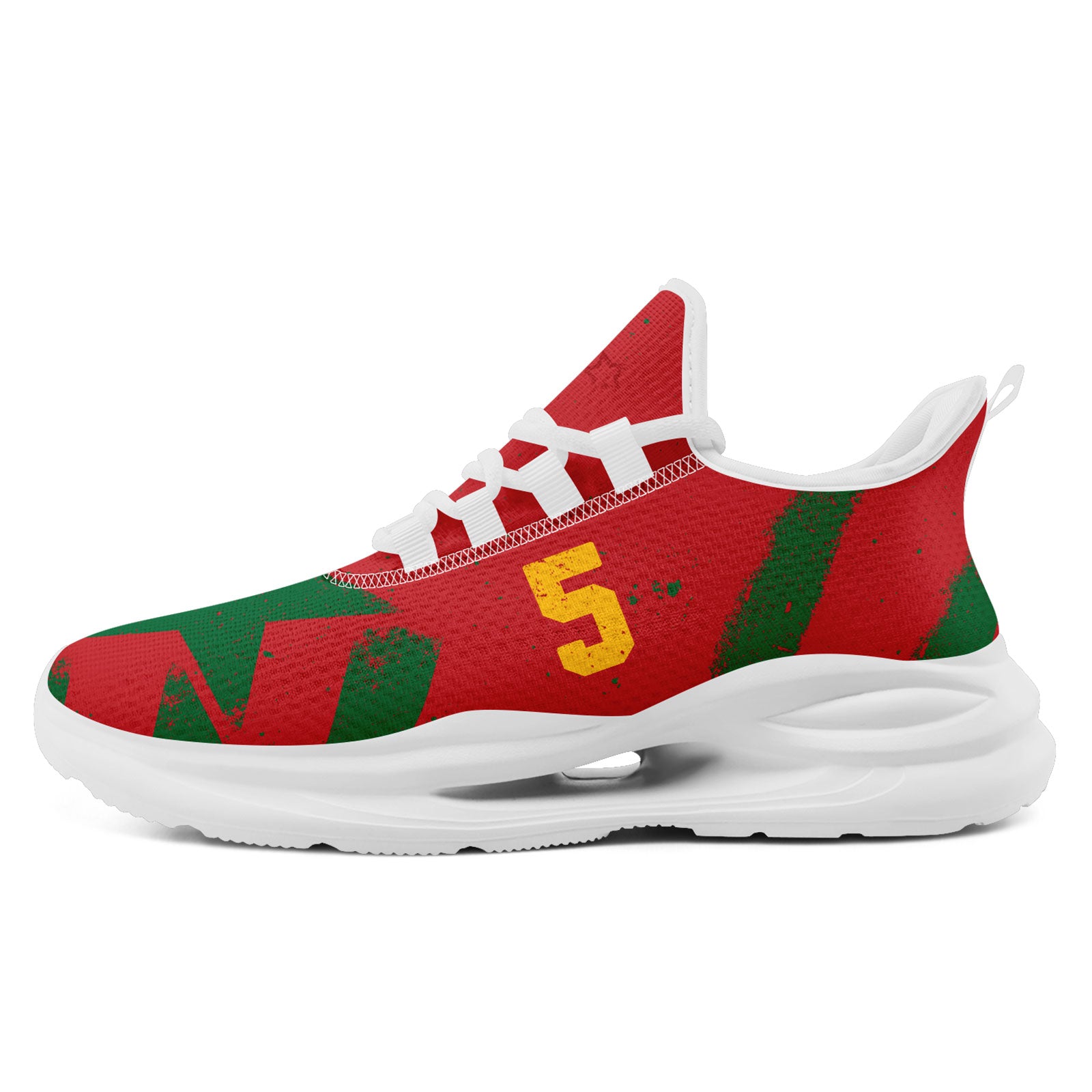 Custom Morocco 2026 World Cup Sneakers DIY Country Flag Running Shoes Lightweight Sport Shoes Gift for Football Fans Personalized Team Name and Logo FN079-F009119-6