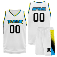 Custom White Splash-Ink City Edition Personalized Sports Uniform Authentic Basketball Jersey BBJ01-D06101-12