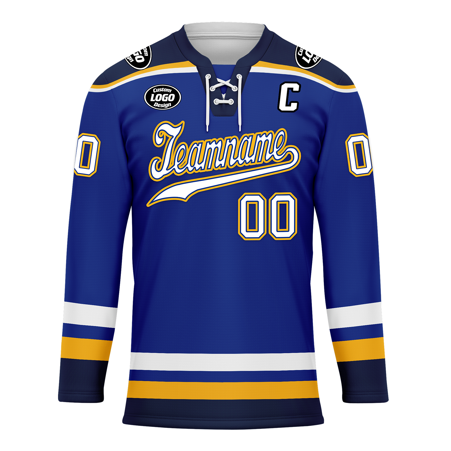 Custom Blue Personalized Hockey Jersey HCKJ01-D0a70cd