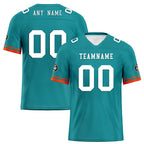 Custom Green Orange Miami Football Jersey and Firesoul Sports Shoes Combo Offer Personalized Combo ZH-D020273-24