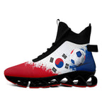 Custom South Korea 2026 World Cup Sneakers DIY Country Flag Running Shoes Lightweight Sport Shoes Gift for Football Fans Personalized Team Name and Logo FN029XD-F009084-1