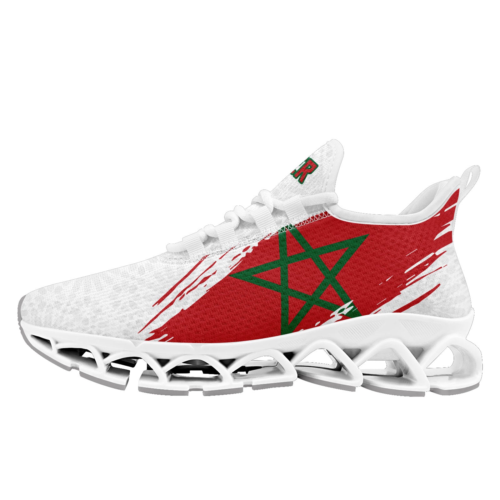 Custom Morocco 2026 World Cup Sneakers DIY Country Flag Running Shoes Lightweight Sport Shoes Gift for Football Fans Personalized Team Name and Logo FN003XD-F009086-5