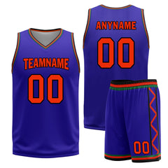 Custom Purple Green Orange Phoenix City Edition Personalized Reversible Basketball Set Sports Basketball Jersey BBJ01R-D0610-24