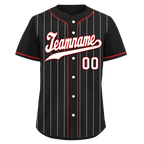 Custom Black Stripe Fashion Personalized Authentic Baseball Jersey BSBJ01-D017243