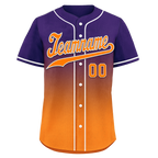 Custom Purple Orange Fade Fashion Personalized Authentic Baseball Jersey BSBJ01-D0a70de