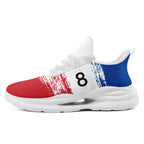 Custom South Korea 2026 World Cup Sneakers DIY Country Flag Running Shoes Lightweight Sport Shoes Gift for Football Fans Personalized Team Name and Logo FN079-F009118-9
