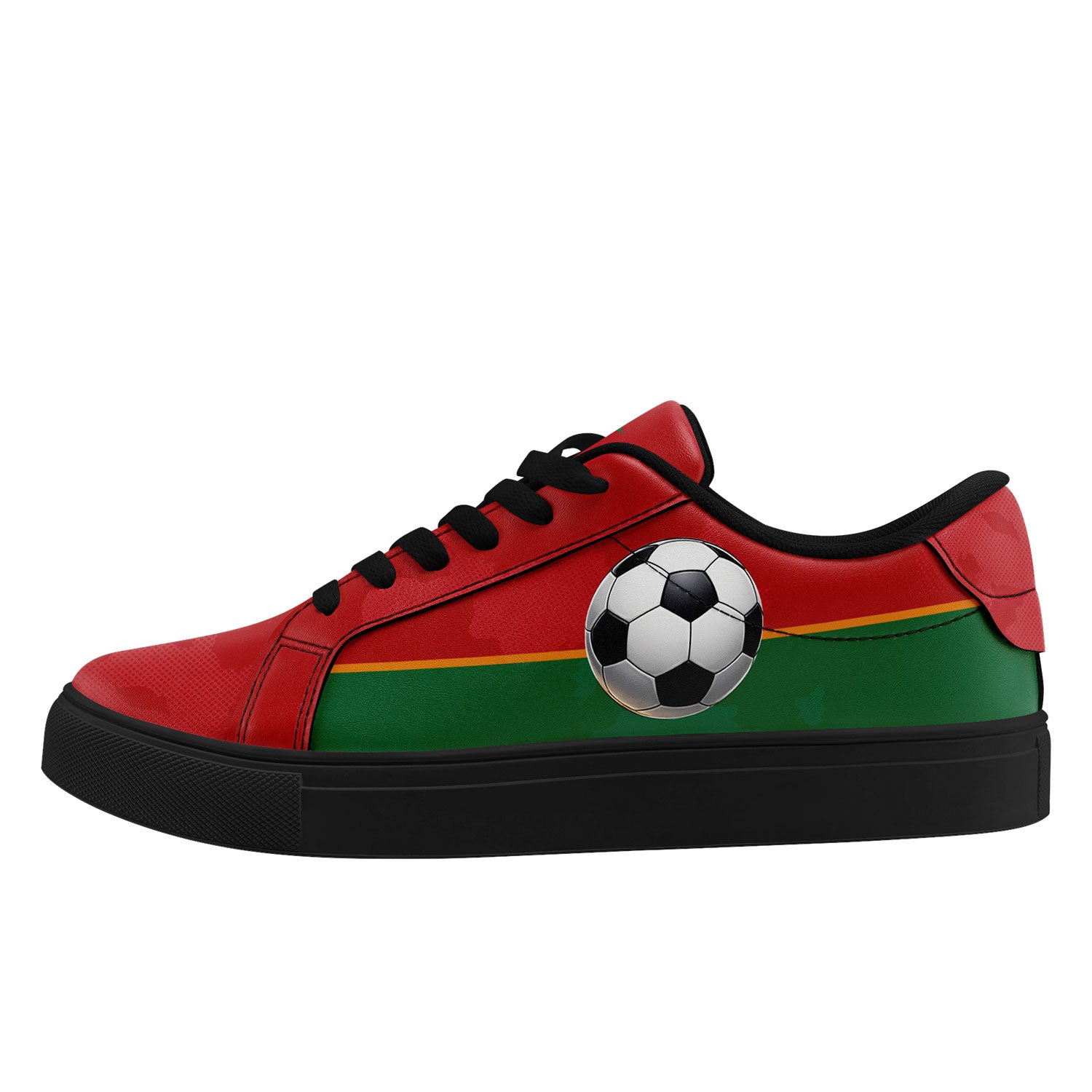 Custom Morocco 2026 World Cup Sneakers DIY Country Flag Running Shoes Lightweight Sport Shoes Gift for Football Fans Personalized Team Name and Logo FN023-F009097-3