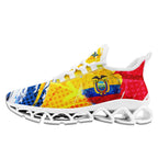 Custom Ecuador 2026 World Cup Sneakers DIY Country Flag Running Shoes Lightweight Sport Shoes Gift for Football Fans Personalized Team Name and Logo FN003XD-F009092-4