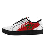 Custom Morocco 2026 World Cup Sneakers DIY Country Flag Running Shoes Lightweight Sport Shoes Gift for Football Fans Personalized Team Name and Logo FN023-F009097-5