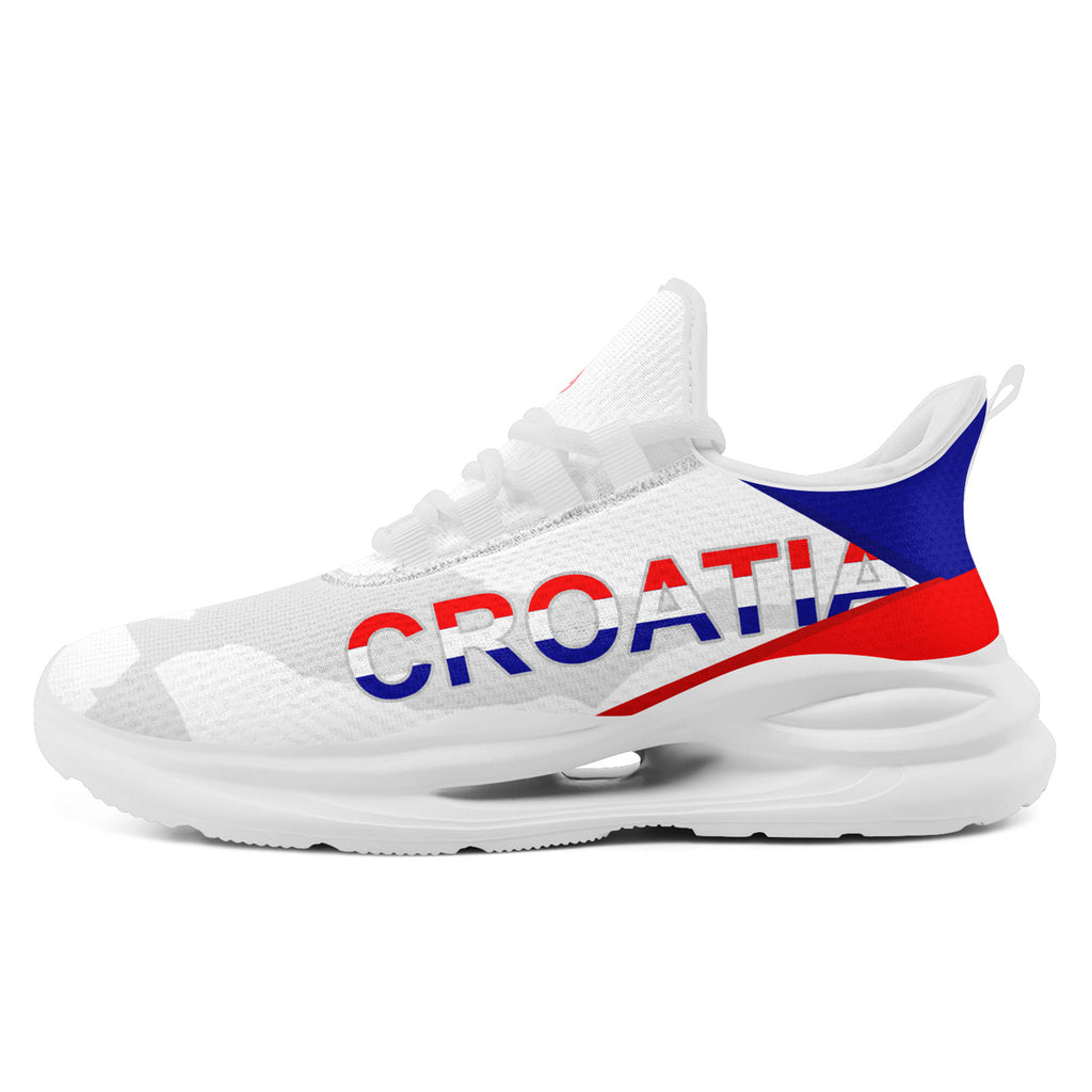 Custom Croatia 2026 World Cup Sneakers DIY Country Flag Running Shoes Lightweight Sport Shoes Gift for Football Fans Personalized Team Name and Logo FN079-F009105-1