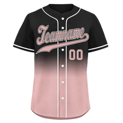 Custom Black Pink Fade Fashion Personalized Authentic Baseball Jersey BSBJ01-D0a70d9