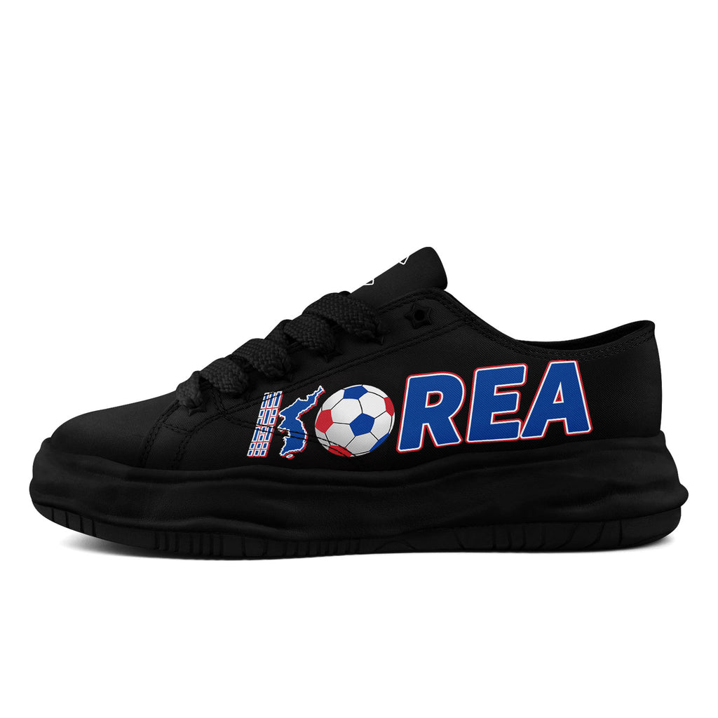 Custom South Korea 2026 World Cup Sneakers DIY Country Flag Running Shoes Lightweight Sport Shoes Gift for Football Fans Personalized Team Name and Logo FN038-F009095-5