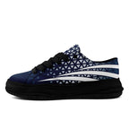 Custom Blue White Texas Shoes Personalized Sneaker FN038-D023003-9