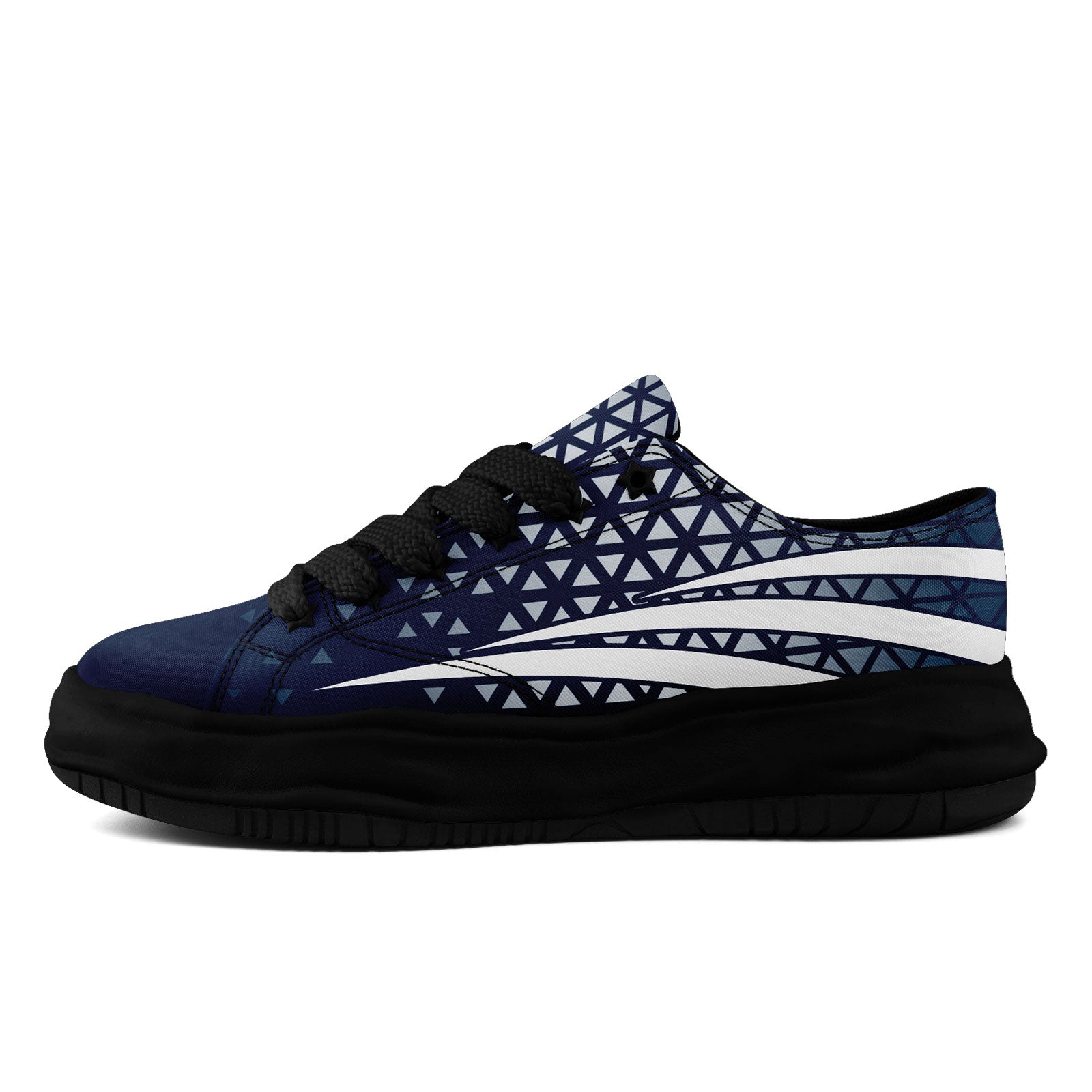 Custom Blue White Texas Shoes Personalized Sneaker FN038-D023003-9