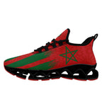 Custom Morocco 2026 World Cup Sneakers DIY Country Flag Running Shoes Lightweight Sport Shoes Gift for Football Fans Personalized Team Name and Logo FN003XD-F009086-2