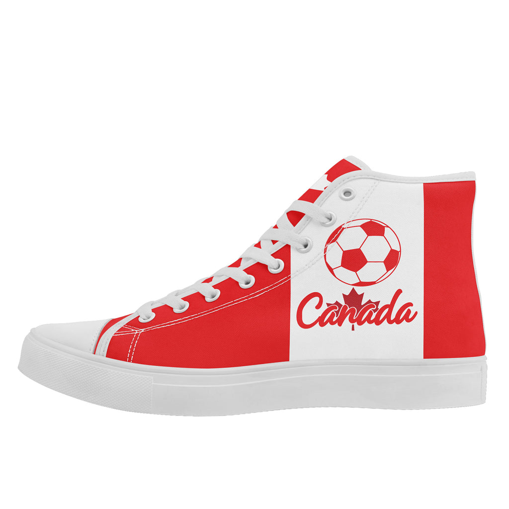 Custom 2026 World Cup Canada Sneakers DIY Country Flag Running Shoes Lightweight Sport Shoes Gift for Football Fans Personalized Team Name and Logo FN024-F023064-2