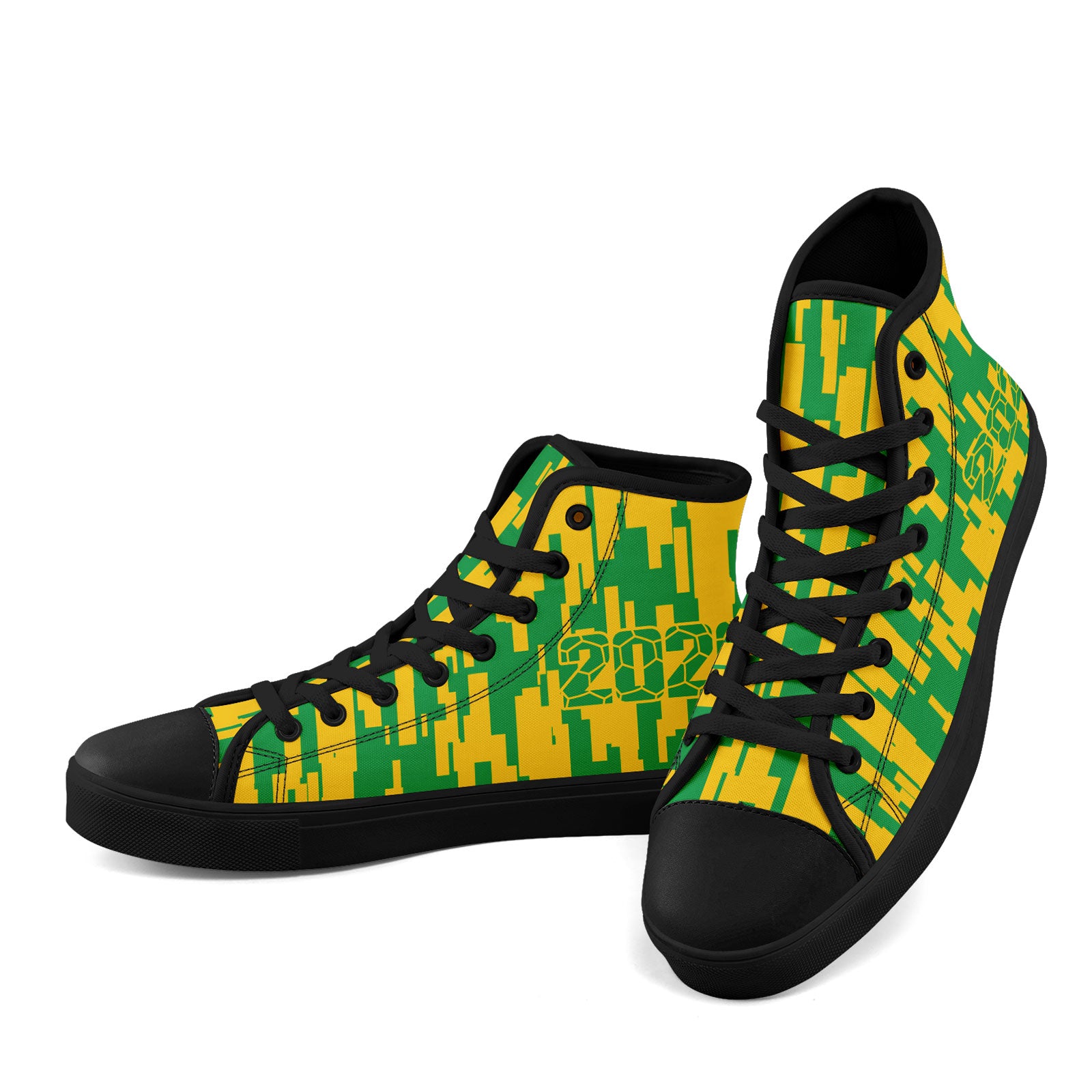 Custom 2026 World Cup Brazil Sneakers DIY Country Flag Running Shoes Lightweight Sport Shoes Gift for Football Fans Personalized Team Name and Logo FN024-F027092-2