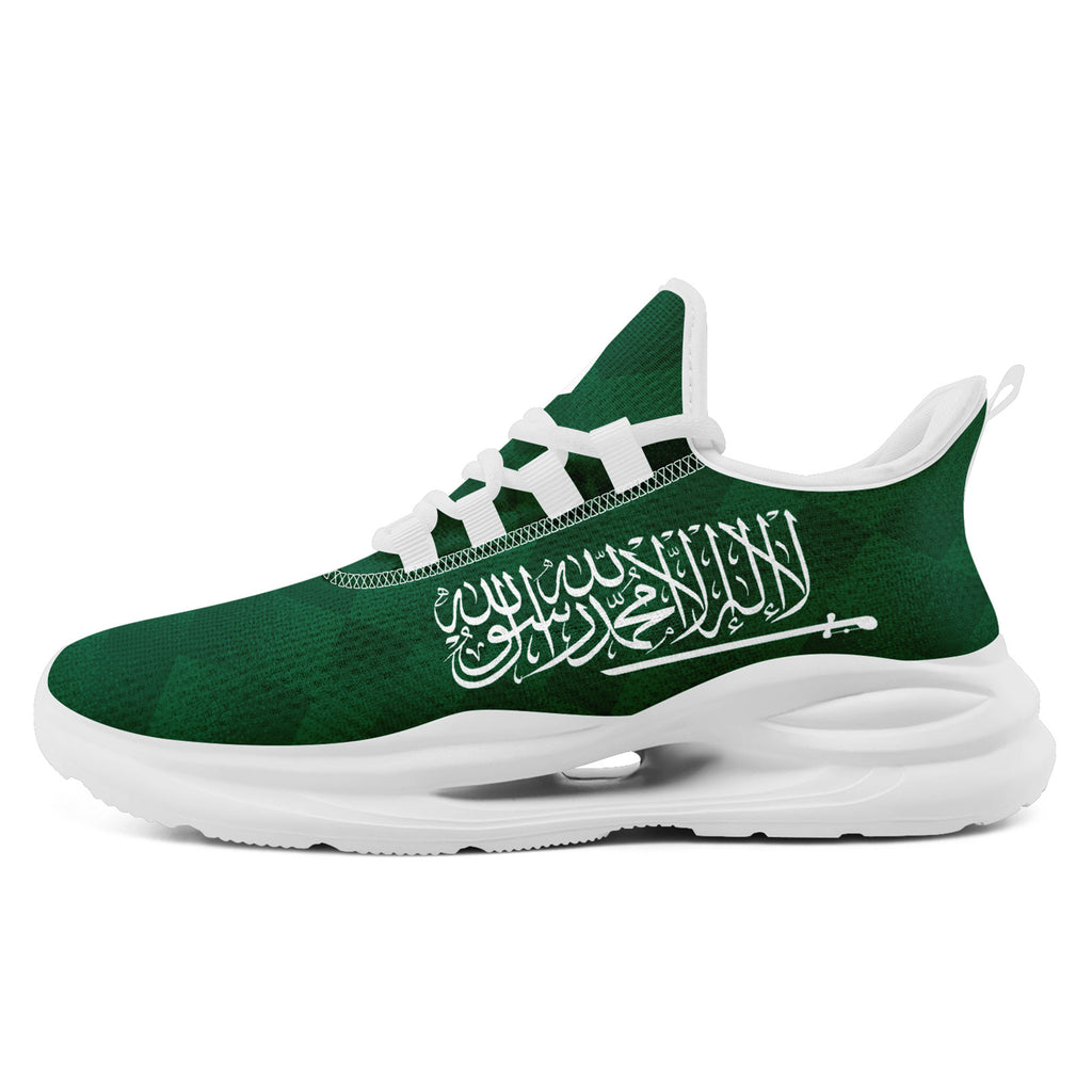 Custom Saudi Arabia 2026 World Cup Sneakers DIY Country Flag Running Shoes Lightweight Sport Shoes Gift for Football Fans Personalized Team Name and Logo FN079-F009093-1