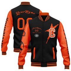 Custom Black Orange Cincinnati Jacket and Sports Shoes Combo Offer Personalized Combo ZH-D020294-6