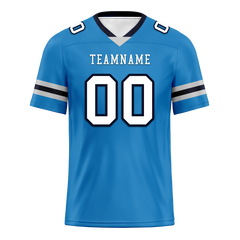 Custom Blue White Classic Style Personalized Authentic Football Jersey FBJ02-bd0a700c