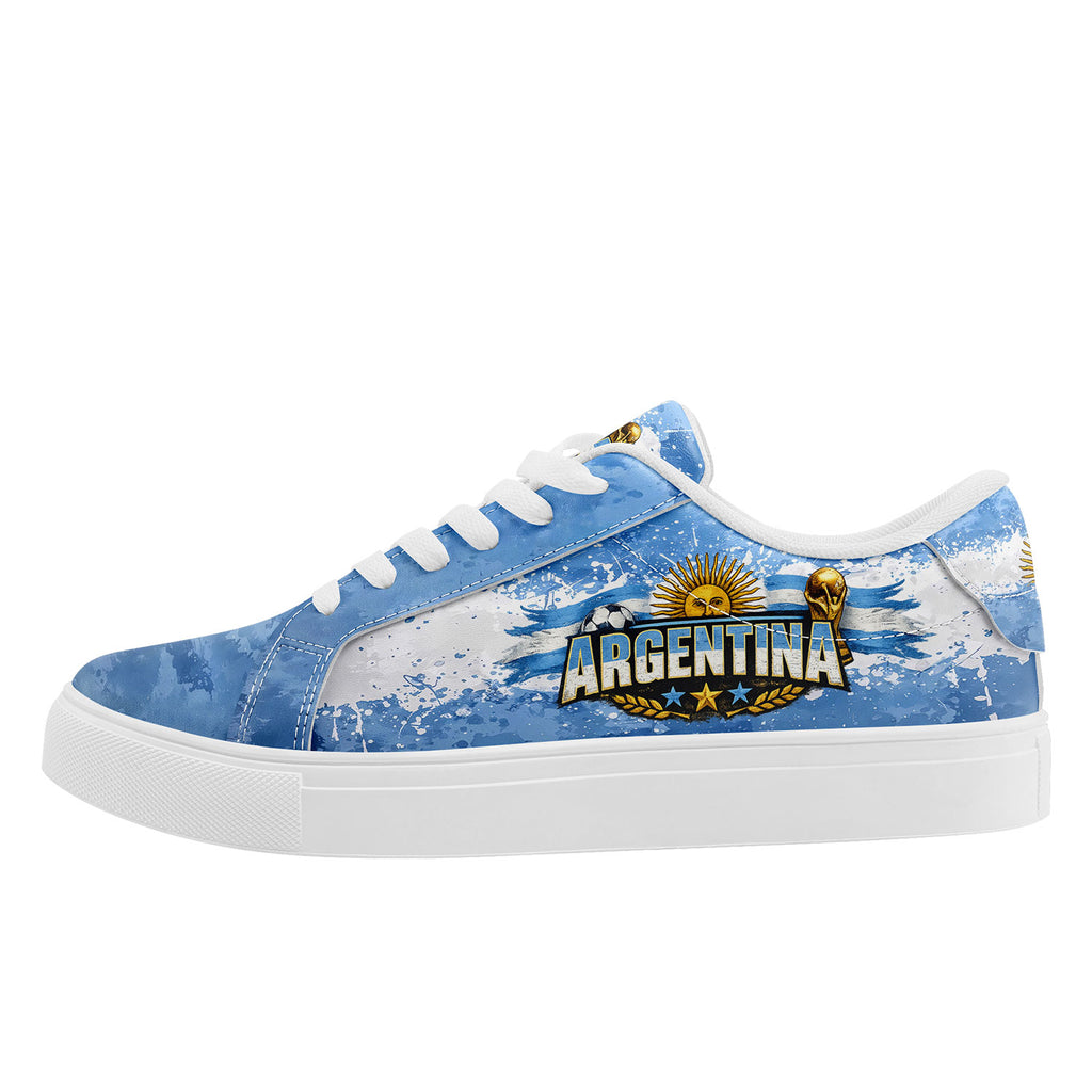 Custom 2026 World Cup Argentina Sneakers DIY Country Flag Running Shoes Lightweight Sport Shoes Gift for Football Fans Personalized Team Name and Logo FN023-F027051-2