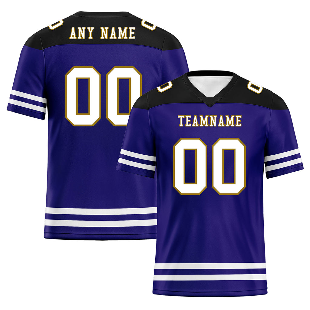 Custom Baltimore Personalized Authentic Football Jersey FBJ02-E0607-5