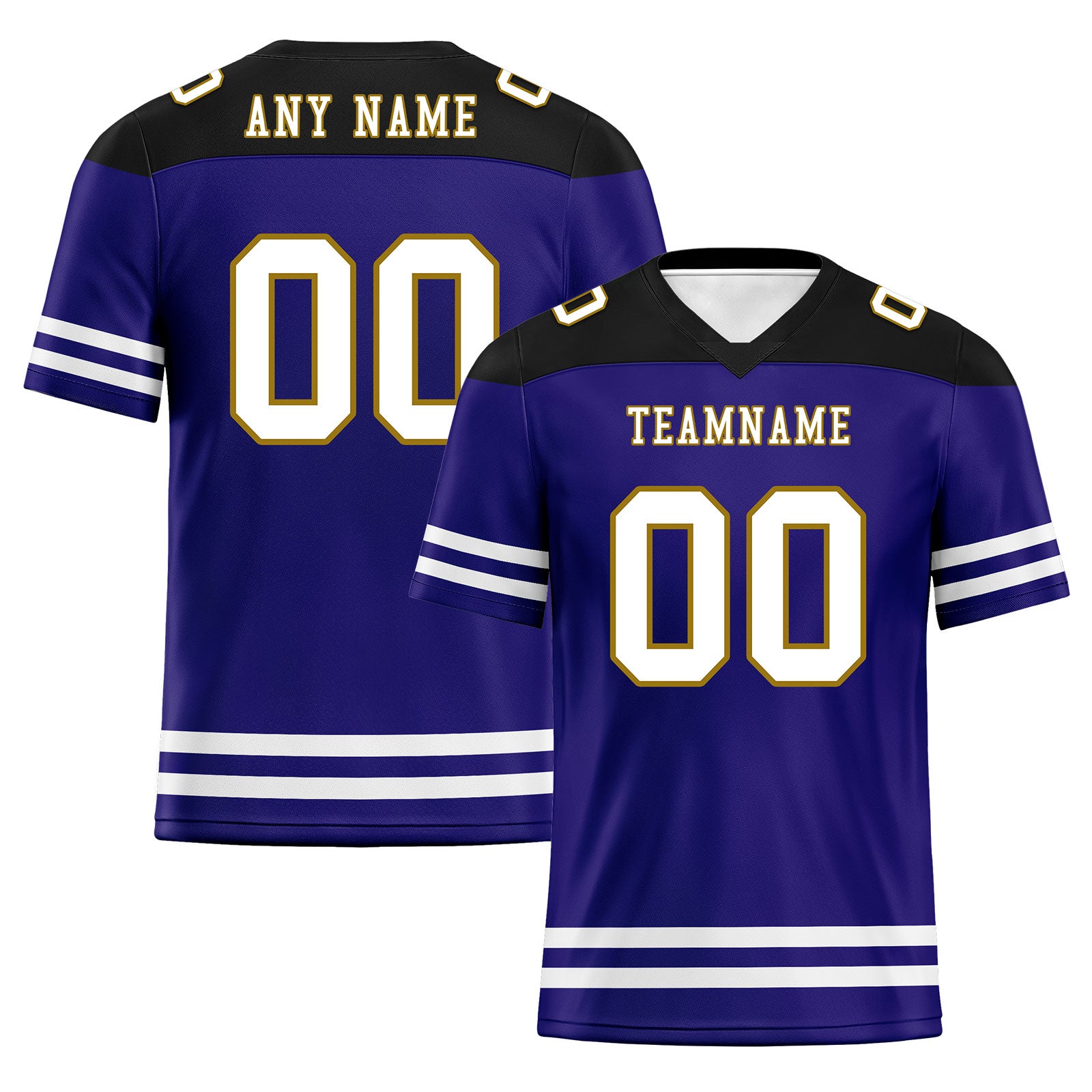 Custom Baltimore Personalized Authentic Football Jersey FBJ02-E0607-5