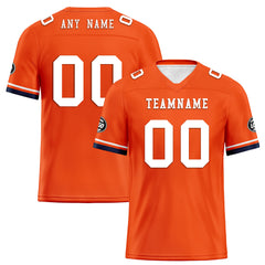 Custom Orange Blue Denver Football Jersey and Firesoul Sports Shoes Combo Offer Personalized Combo ZH-D020273-10