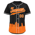 Custom Black Orange City Edition Personalized Authentic Baseball Jersey BSBJ01-D017133